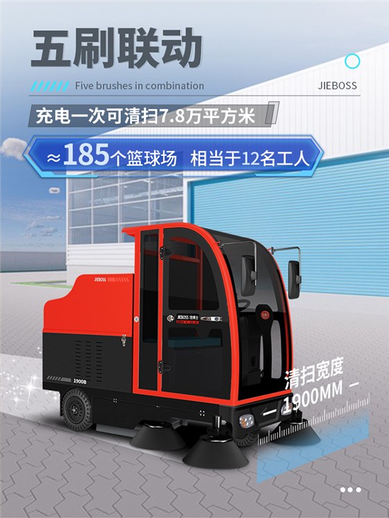 全封閉駕駛式電動(dòng)掃地車1900B 全封閉駕駛式電動(dòng)掃地車1900B